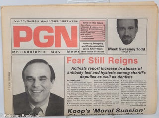 Cat.No: 279479 PGN: Philadelphia Gay News; vol. 11, #24, April 17-23, 1987: Fear Still...