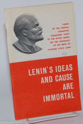 Cat.No: 279508 On the Centenary of the Birth of V.I. Lenin: Theses of the Central...