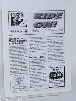 Cat.No: 279512 Ride On! the newsletter of California AIDS Ride 2; #2, February 1995. Eve...