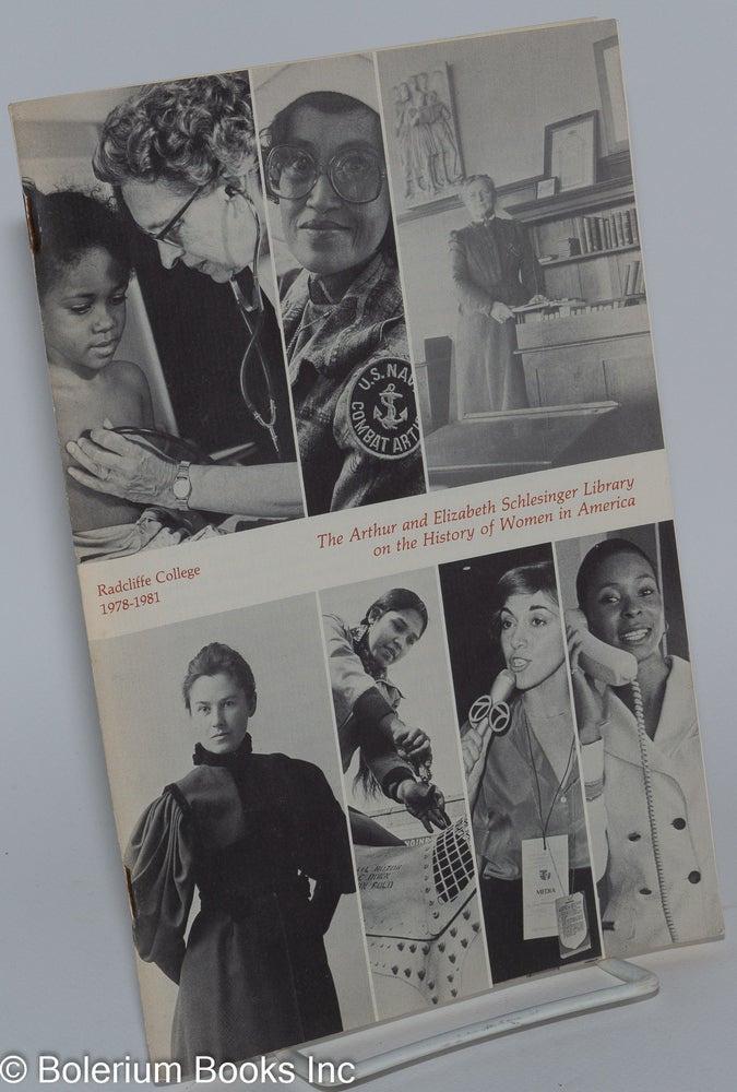 Cat.No: 279626 The Arthur and Elizabeth Schlesinger Library on the History of