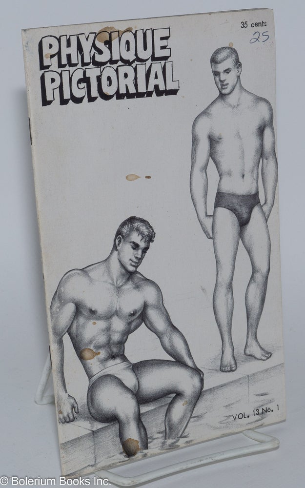 Cat.No: 279670 Physique Pictorial vol. 13, #1, August 1963. Bob Mizer, Tom of Finland photographer, Steve Masters, Ross.