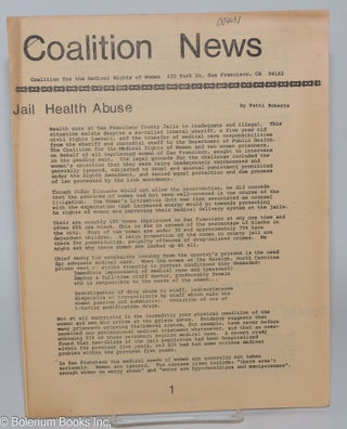 Cat.No: 279745 Coalition News; Coalition for the Medical Rights of Women [September...