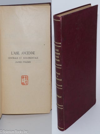Cat.No: 279753 L'Asie Ancienne Centrale et Sud-Orientale d'apres Ptolemee. Avec 23 cartes...