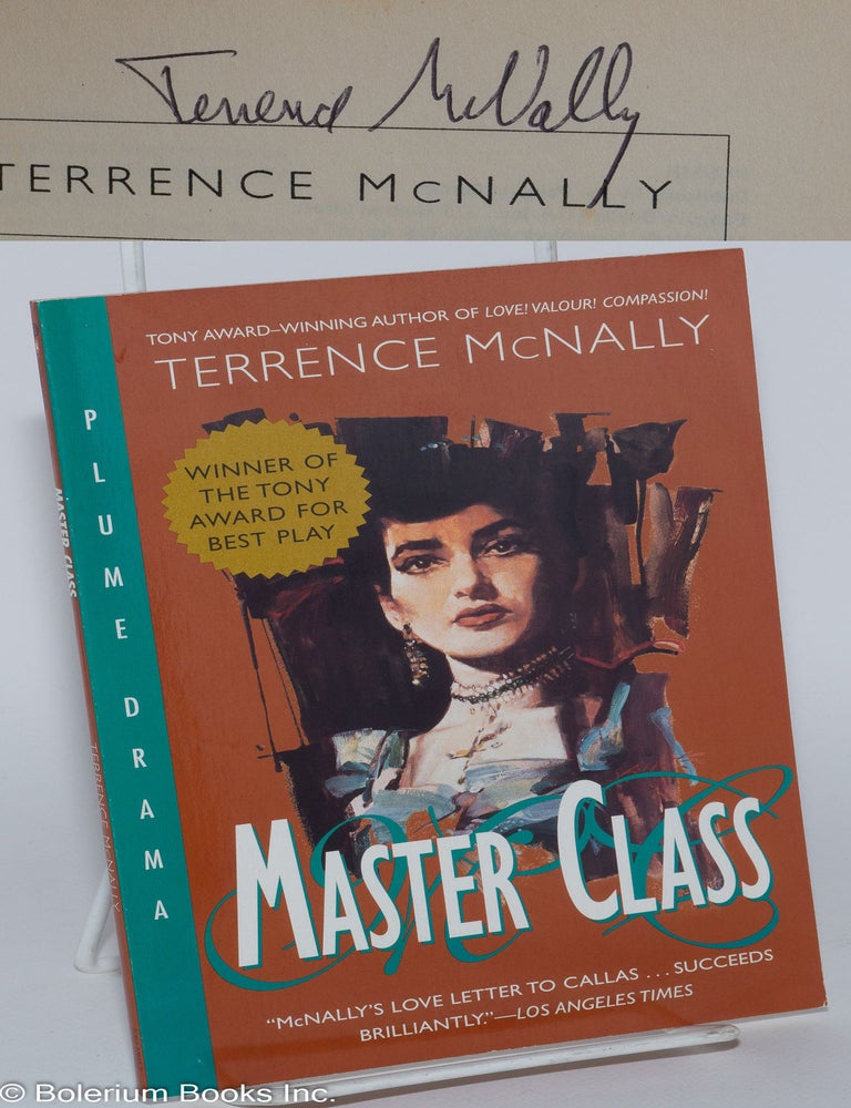 Cat.No: 279770 Master Class [signed]. Terrence McNally.