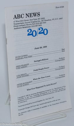 Cat.No: 279784 ABC News 20/20: Show #1026, June 29, 1990: Whatever Happened to Anita...