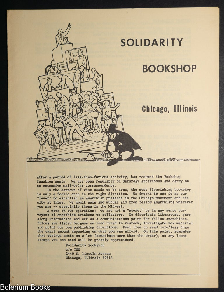 Cat.No: 279841 Solidarity Bookshop, Chicago, Illinois