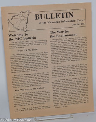 Cat.No: 279940 Bulletin of the Nicaragua Information Center (June / July 1986