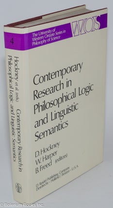 Cat.No: 279963 Contemporary Research in Philosophical Logic and Linguistic Semantics. D....