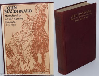 Cat.No: 279970 Memoirs of an Eighteenth-Century Footman. John Macdonald. Travels...