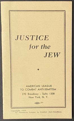 Cat.No: 280053 Justice for the Jew