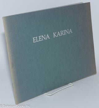 Cat.No: 280134 Elena Karina: A Sense of the Sea. Recent Porcelain Vessels & Drawings....