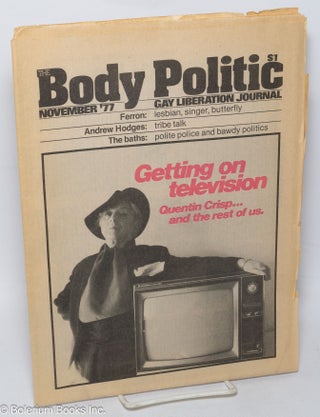Cat.No: 280136 The Body Politic: gay liberation journal; #38, November 1977: Getting On...