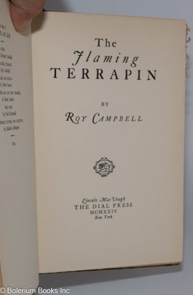 The Flaming Terrapin: poems