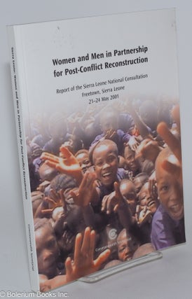 Cat.No: 280336 Women and Men in Partnership for Post-Conflict Reconstruction; Report of...