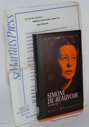 Cat.No: 280346 Simone de Beauvoir: a critical view. Simone de Beauvoir, Renee Winegarten