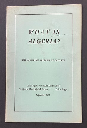 Cat.No: 280390 What is Algeria? The Algerian problem in outline
