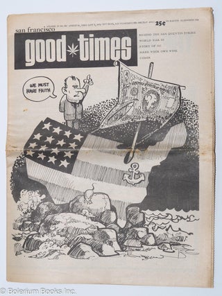 Cat.No: 280419 Good Times: vol. 4, #26, August 20 - Sept. 2, 1971: We Must Have Faith....