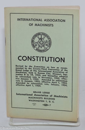 Cat.No: 280456 Constitution. Revised by the Committee on Law as recommended by the...