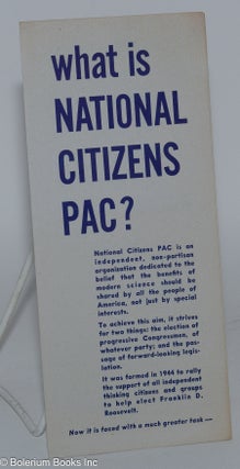 Cat.No: 280584 What is National Citizens PAC? National Citizens Political Action Committee