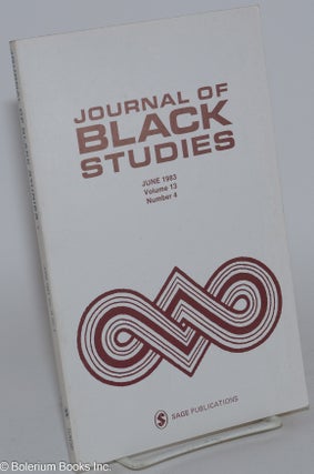 Cat.No: 280681 Journal of black studies: Volume 13, Number 4, June 1983. Molefi Kete Asante