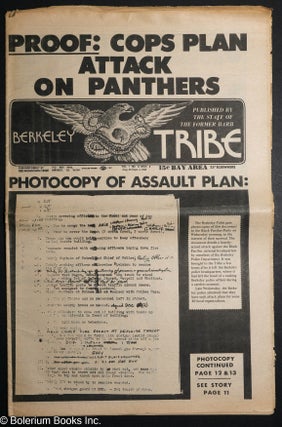 Cat.No: 280763 Berkeley Tribe: vol. 1, #8 (#8), Aug. 29-Sept. 4, 1969: Proof: Cops Plan...