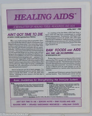 Cat.No: 280881 Healing AIDS: a newsletter of healing tools, resources and Aids vol. 3,...