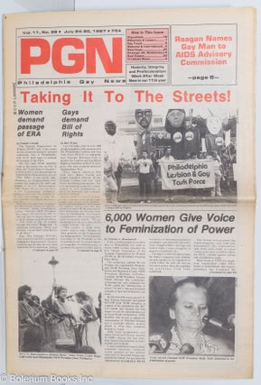 Cat.No: 280979 PGN: Philadelphia Gay News; vol. 11, #38, July 24-30, 1987: Taking It to...