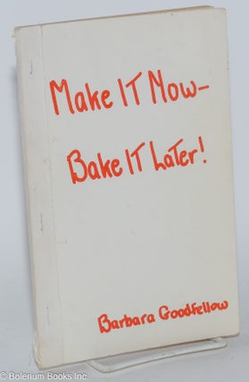 Cat.No: 281098 Make it now, bake it later. Mostly main dishes to be made in the morning,...