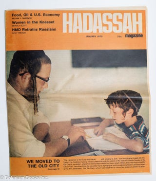 Cat.No: 281233 Hadassah Magazine: January 1975. Roslyn K. Brecher, editorial director