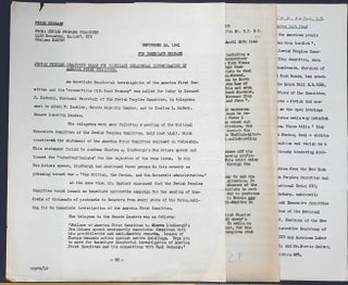 Cat.No: 281246 Jewish Peoples Committee [Three mimeographed single-page press releases
