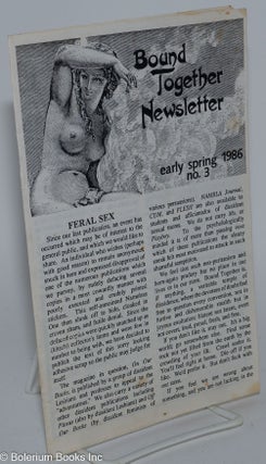 Cat.No: 281730 Bound Together Newsletter, no. 3 (early spring 1986