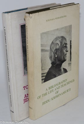 Cat.No: 281829 A Bibliography of the Life and Teachings of Jiddu Krishnamurti -with a...