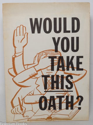 Cat.No: 282191 Would You Take This Oath? Federation for Repeal of the Levering Act