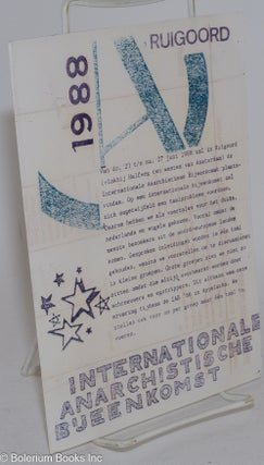 Cat.No: 282243 Internationale anarchistische b'jeenkomst