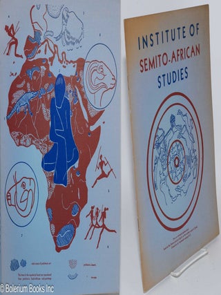 Cat.No: 282251 Institute of Semito-African Studies. Alvin Johnson