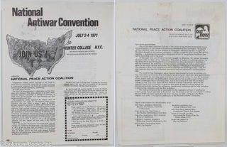 Cat.No: 282614 National antiwar convention, July 2-4 1971, Join Us, Hunter College,...