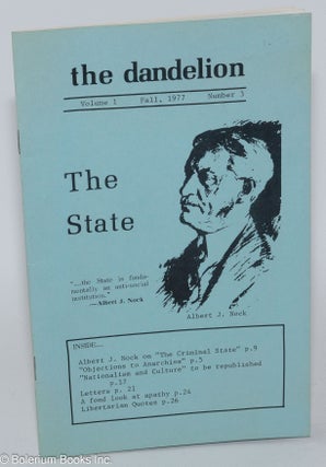Cat.No: 282622 The Dandelion: Vol. 1, No. 3, Fall 1977