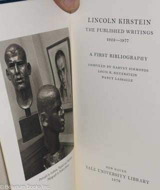 Lincoln Kirstein, The Published Writings 1922-1977. A First Bibliography, Compiled by Harvey Simmonds, Louis H. Silverstein, Nancy Lassalle