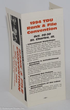 Cat.No: 282789 Rank & File Convention, Oct. 28-30, 1994. Pheasant Run Hotel & Convention...