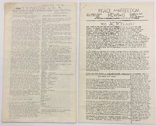 Cat.No: 283032 Peace and Freedom News [two issues: 8, 13]. National Coordinating...