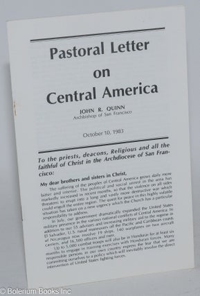 Cat.No: 283259 Pastoral Letter on Central America. John R. Quinn