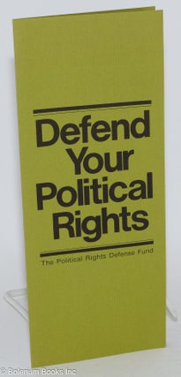 Cat.No: 283286 Defend your political rights. Political Rights Defense Fund