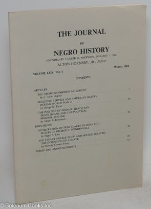 Cat.No: 283398 The Journal of Negro history; Founded by Carter G. Woodson; Published...