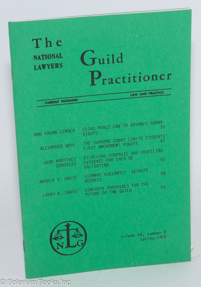 Cat.No: 283725 The Guild Practitioner: Volume 46, Number 2, Spring 1989