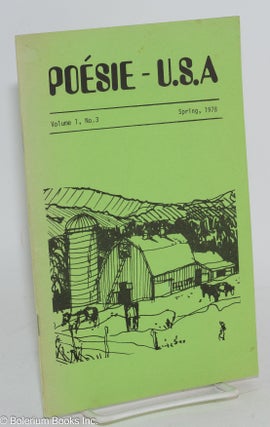 Cat.No: 283729 Poésie-U.S.A. Une revue de poésie pour la francophonie septentrionale,...