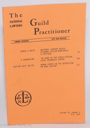 Cat.No: 283730 The Guild Practitioner: Volume 39, Number 4, Fall 1982
