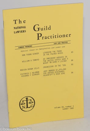 Cat.No: 283734 The Guild Practitioner: Volume 39, Number 3, Summer 1982; Special issue on...