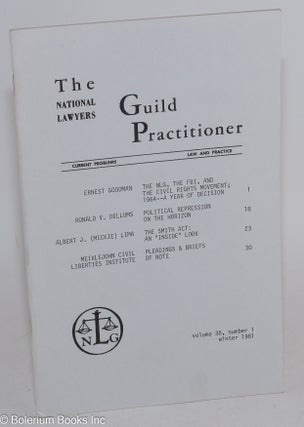 Cat.No: 283738 The Guild Practitioner: Volume 38, Number 1, Winter 1981