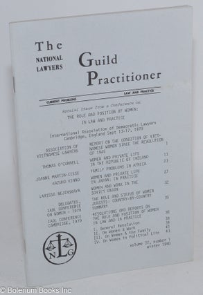 Cat.No: 283741 The Guild Practitioner: Volume 37, Number 1, Winter 1980. Special issue...
