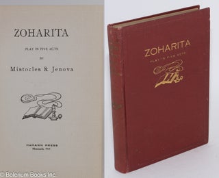 Cat.No: 283821 Zoharita: play in five acts. pseudonyms of Nicolai Husted, Jenova Martin,...